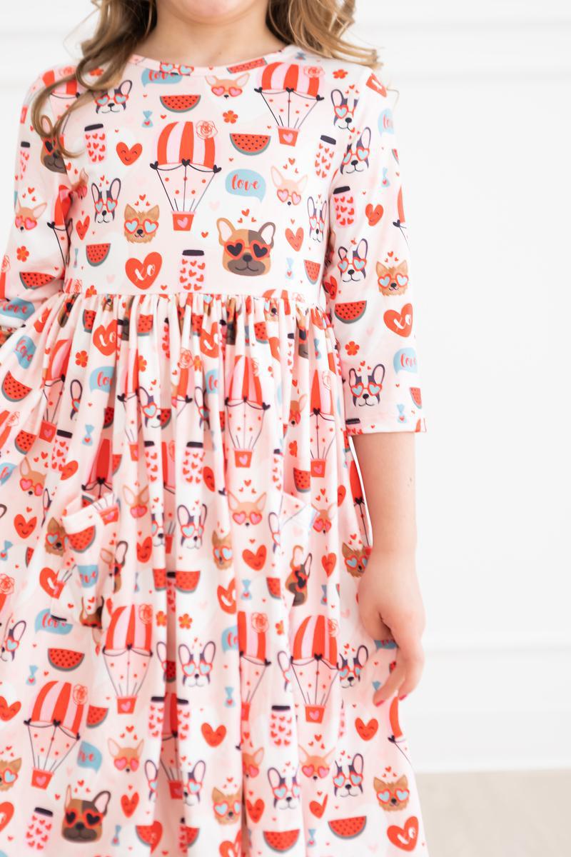a child wearing a dress