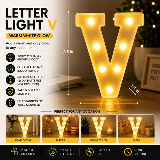 Letter Light | V