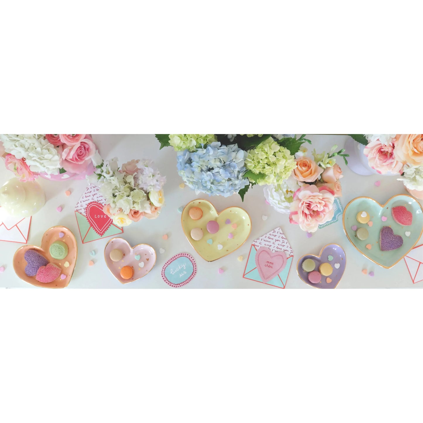 "Love is in the Air" Ginger Jars in Bubble Gum Pink