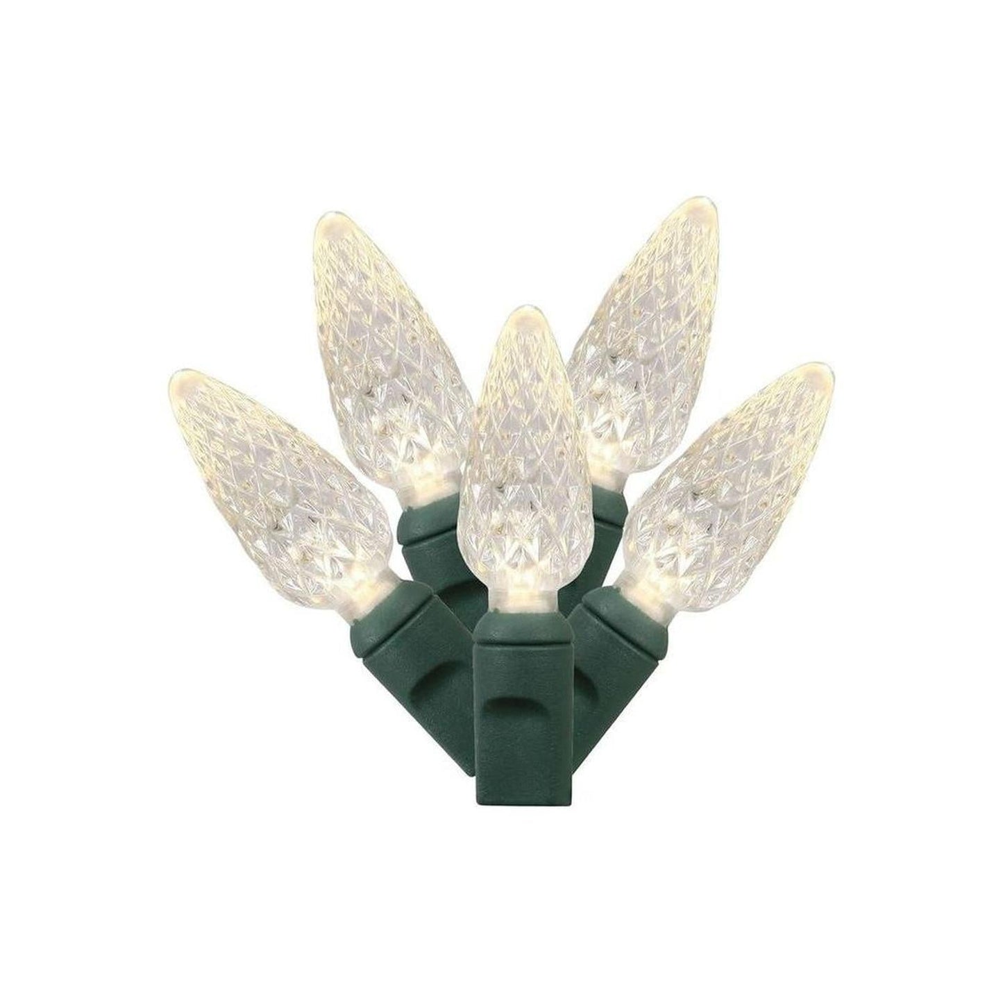 Vickerman 100 Warm White C6 LED Single Mode Christmas Lights