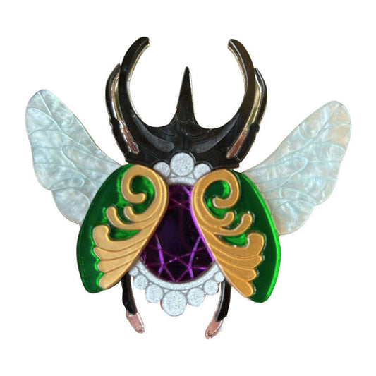 a colorful bug with wings