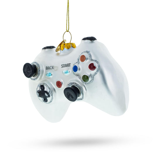 Video Game Controller Glass Christmas Ornament