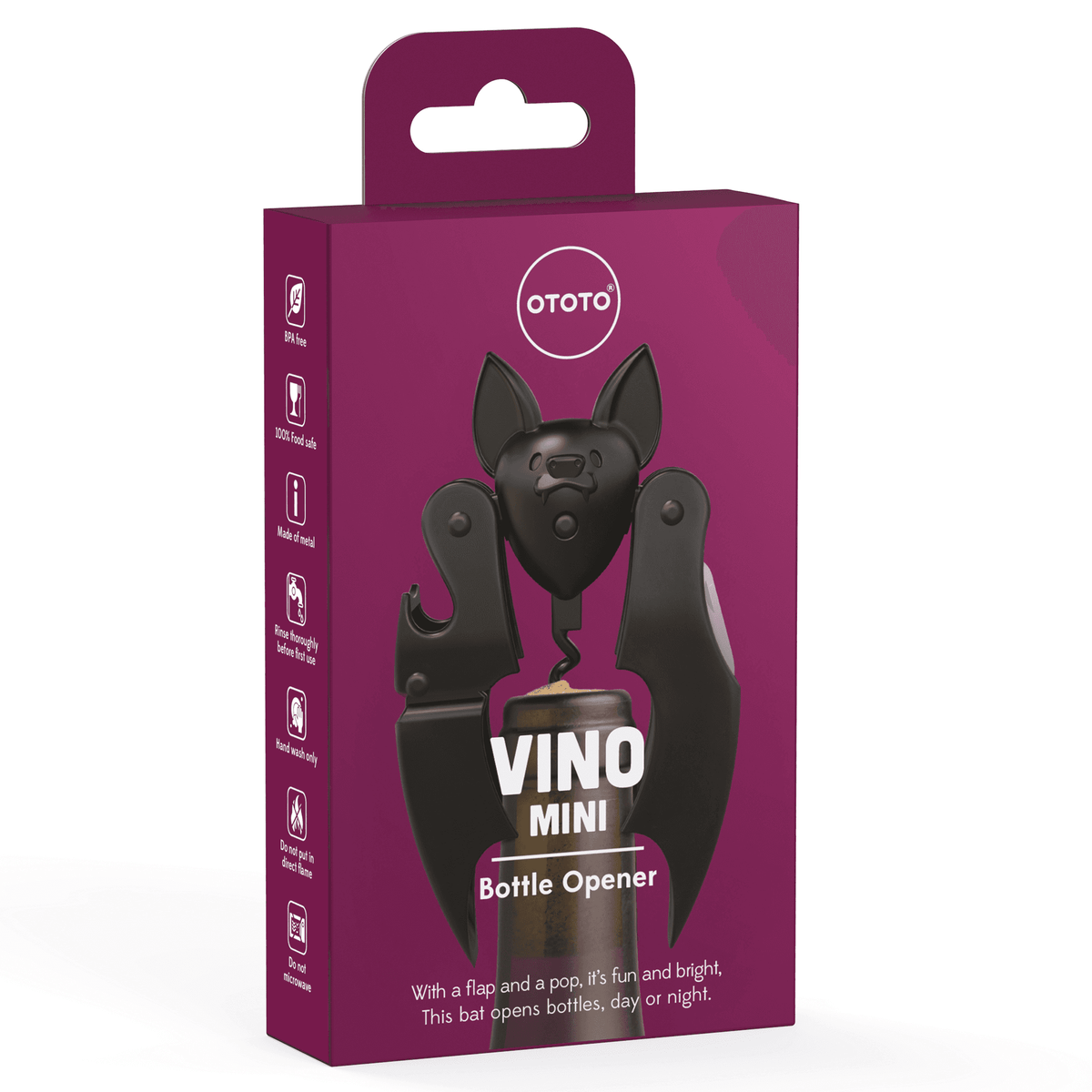 a purple box with a bottle opener