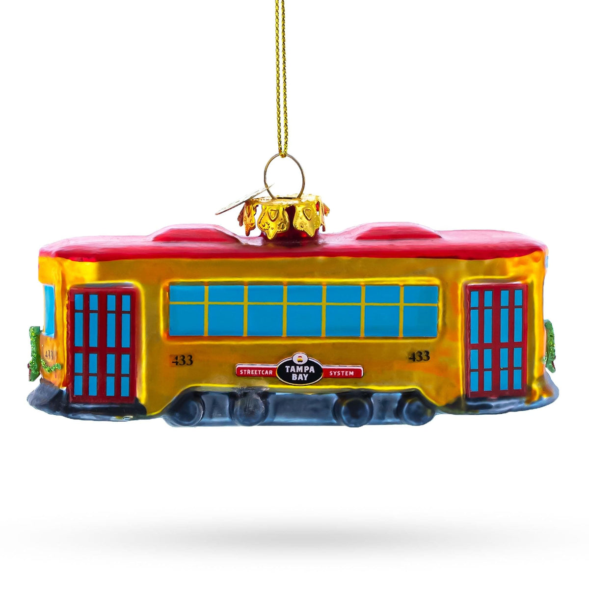 a christmas ornament from a string