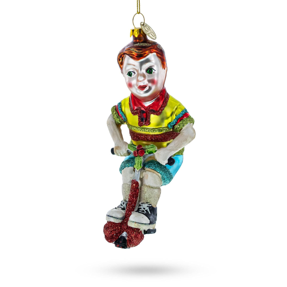a christmas ornament on a white background