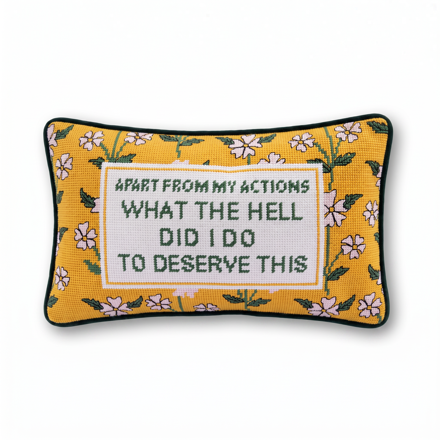 What the Hell Needlepoint Pillow