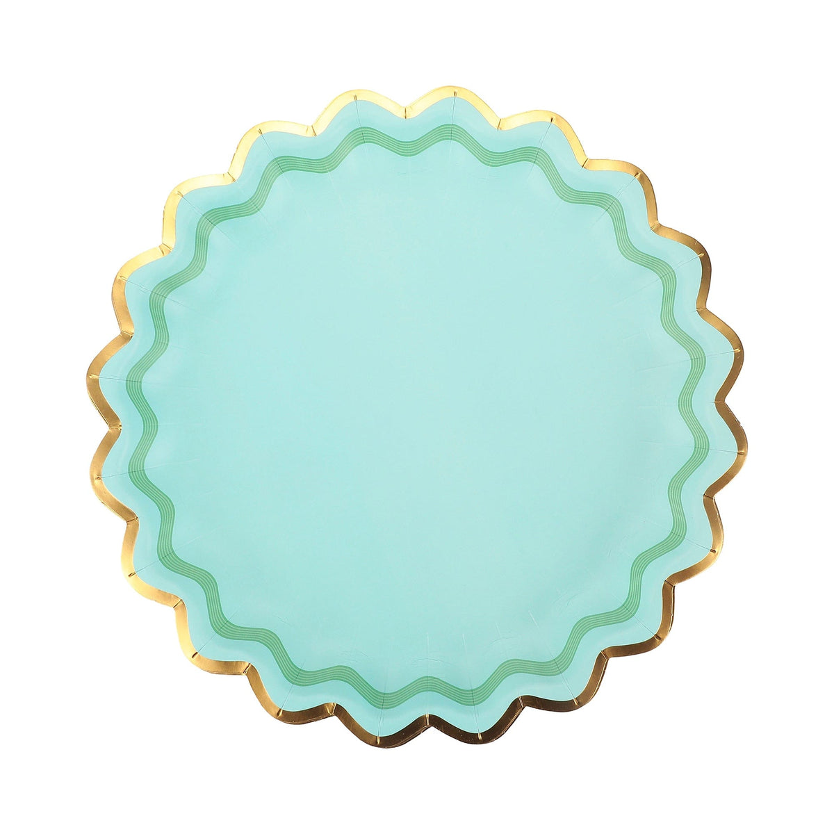 Rainbow Ric Rac Assorted Dinner Plates (10 ct, 5 colors)