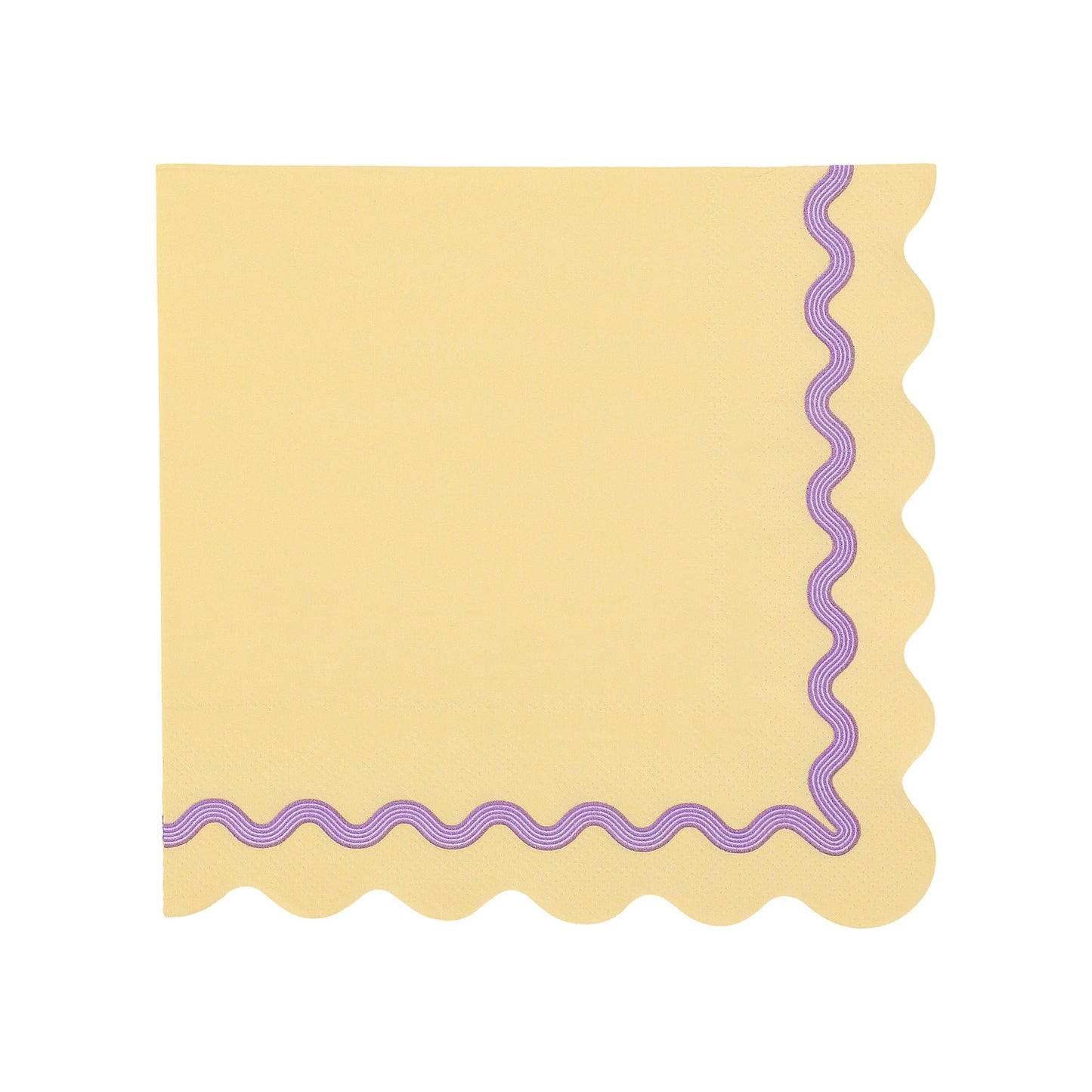 Rainbow Ric Rac Assorted Lunch Napkins (20 ct, 5 colors)
