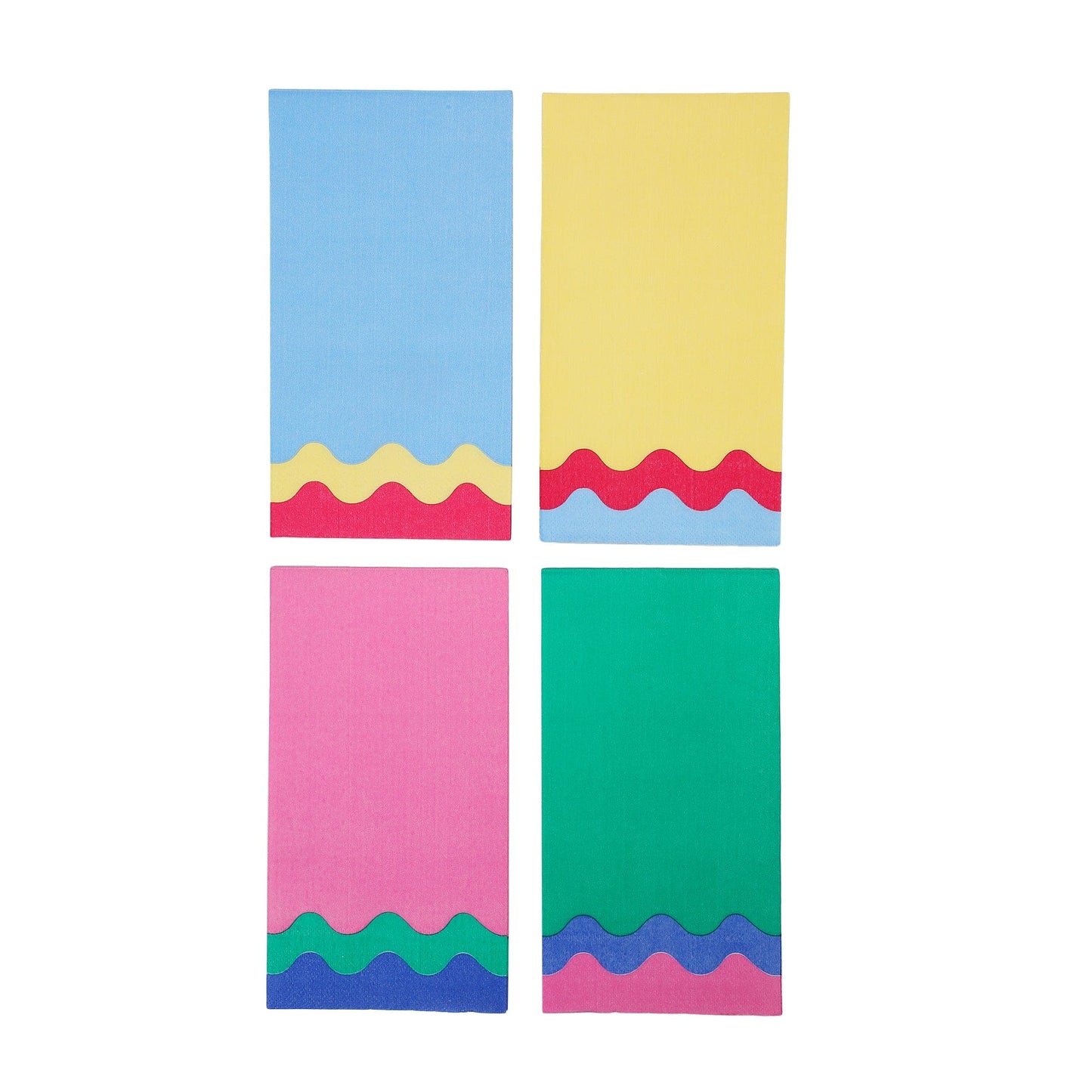 Colorwave Guest Napkins (16 ct, 4 colors)