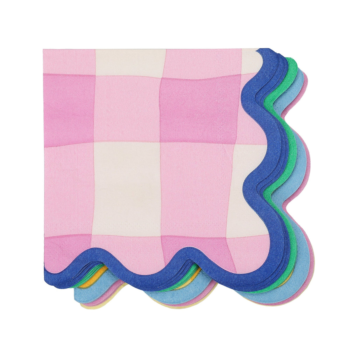Colorwave Gingham Cocktail Napkins (20 ct, 5 colors)