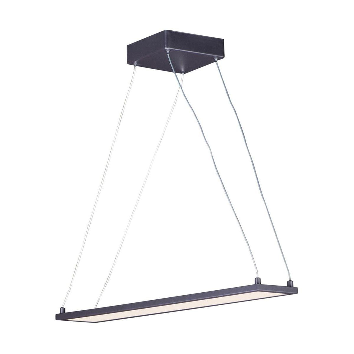 Wafer 24"L 1-Light LED Island Light Fixture Bronze Finish by Maxim