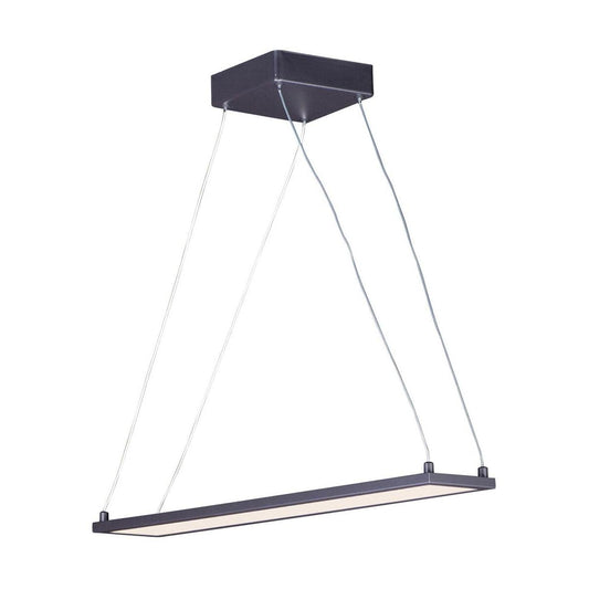 a rectangular light fixture from a wire