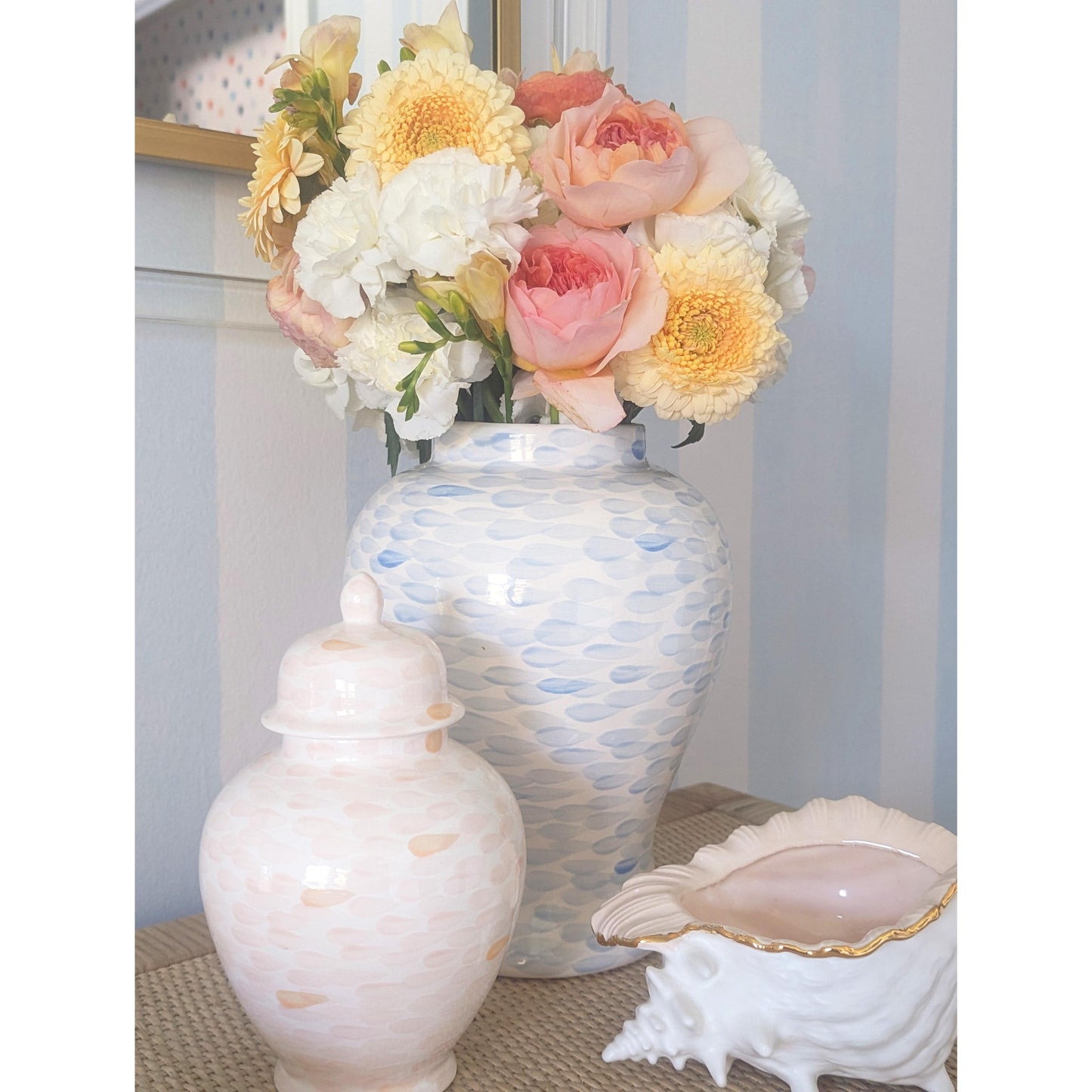 Watermark Ginger Jars in Blush