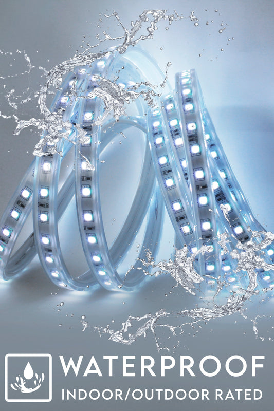 300 LED Indoor/Outdoor 16' Flexible Silicon Rope Light with Remote - RGB