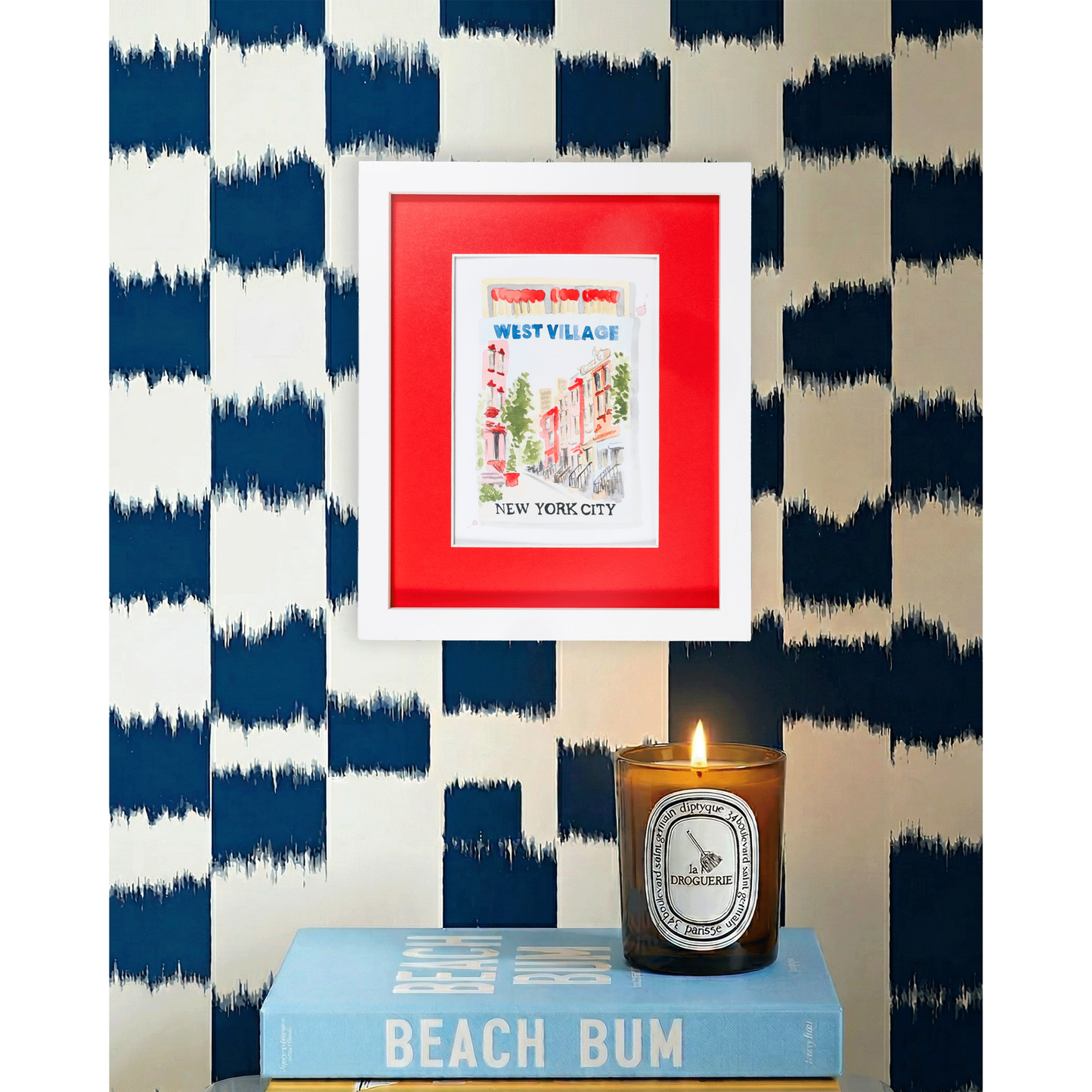 West Village NYC Matchbook Art Print