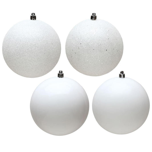 a group of white ornaments