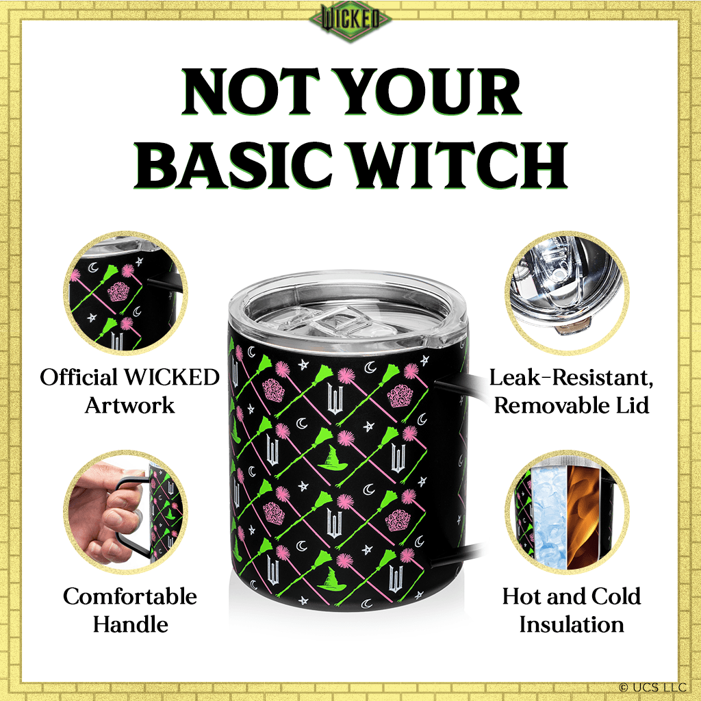 Wicked Black Stainless Steel Camp Mug - 12 oz