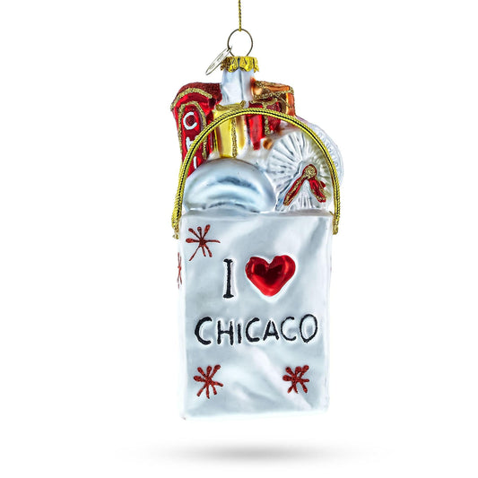 Windy City Souvenir Holiday Illinois Travel Gift Christmas Ornament
