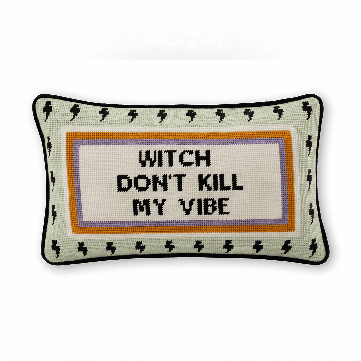 Witch Don't Kill My Vibe Needlepoint Pillow