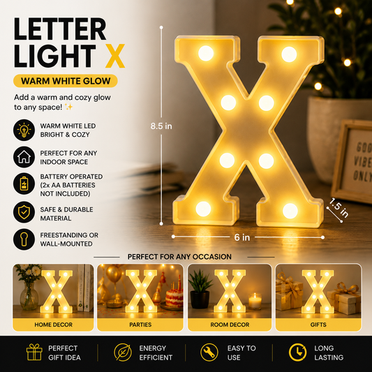 Letter Light | X