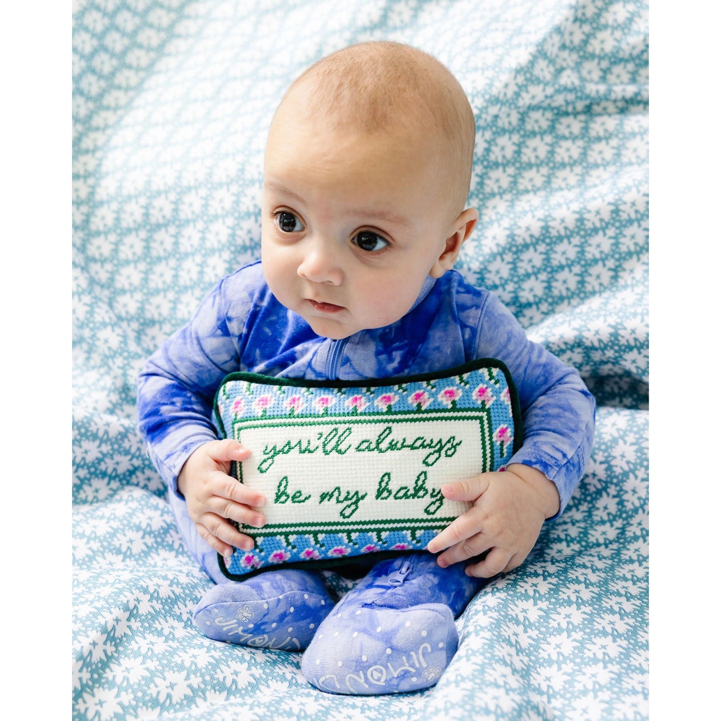 Be My Baby Mini Needlepoint Pillow