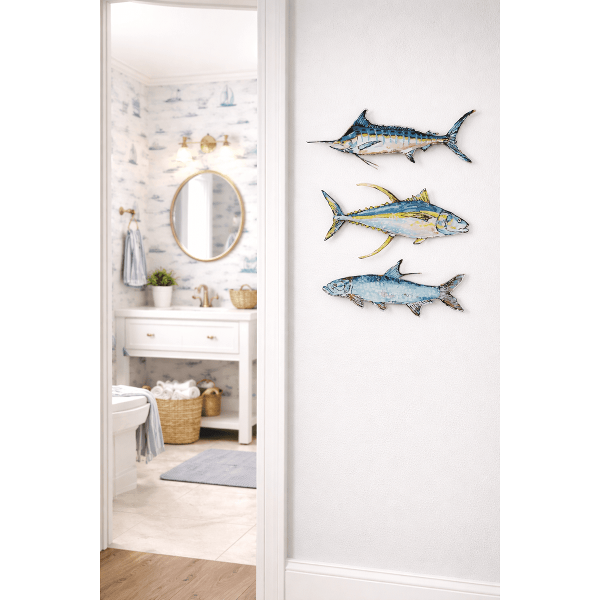 Yellowfin Tuna Acrylic Wall Contour