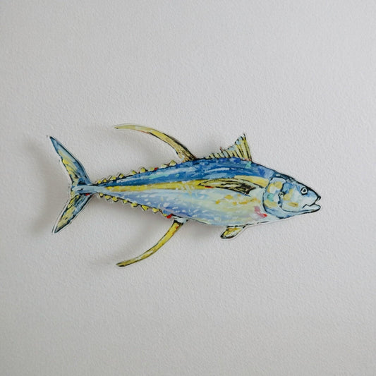 Yellowfin Tuna Acrylic Wall Contour