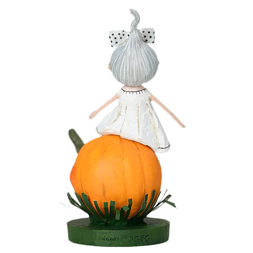 A Little Halloween Spirit Figurine by Lori Mitchell — 6.5-Inch Poly Resin Folk Art Collectible