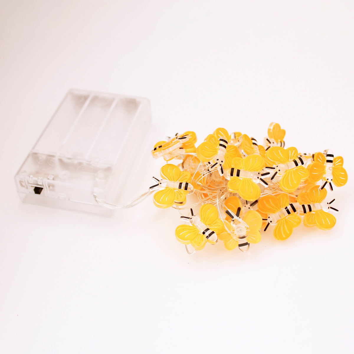 20 LED Battery Operated String Lights with Bees - Warm White (Style 1)