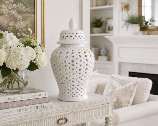 a vase on a table