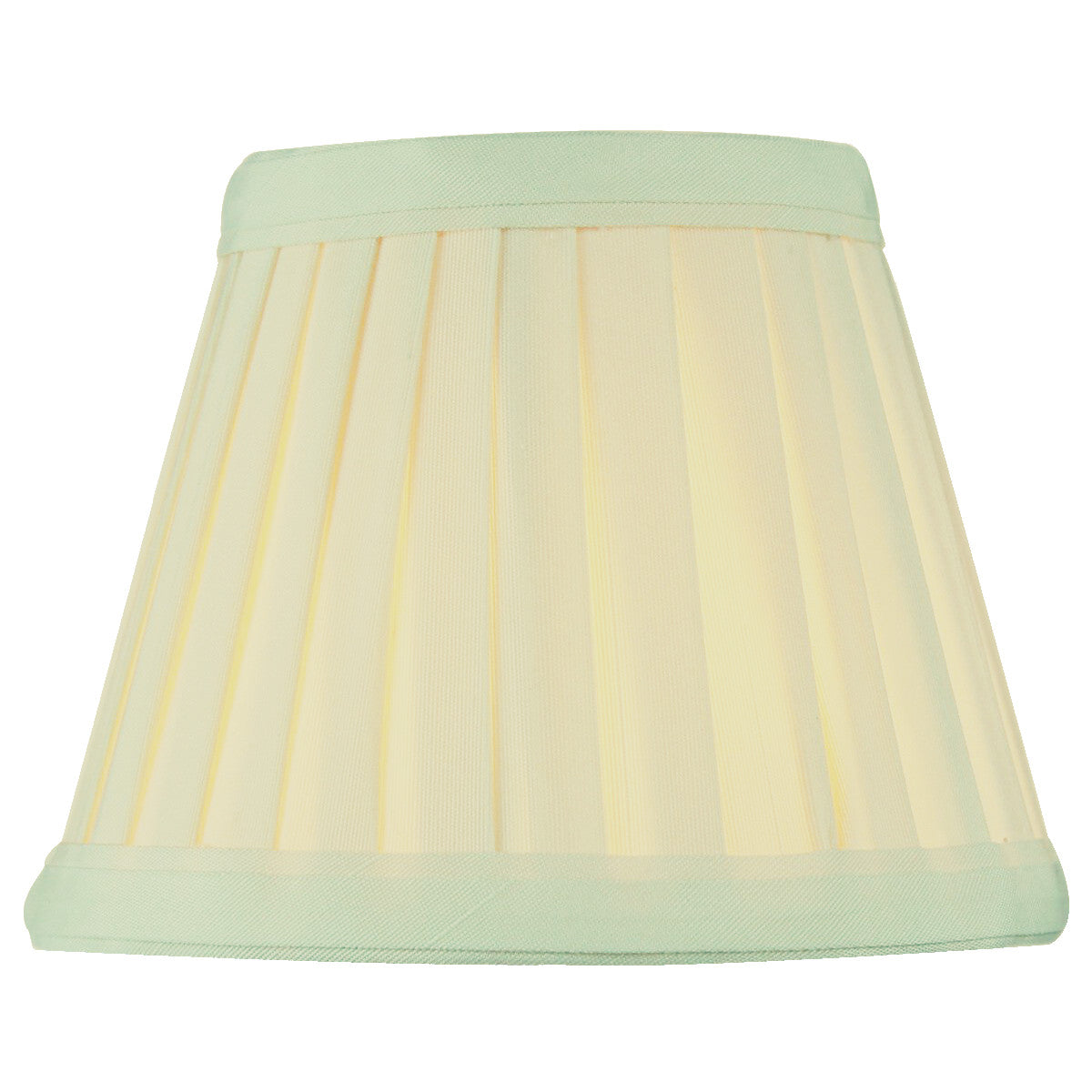 5"W x 4"H Crisp Linen Pleated Clip-on Candelabra Lampshade