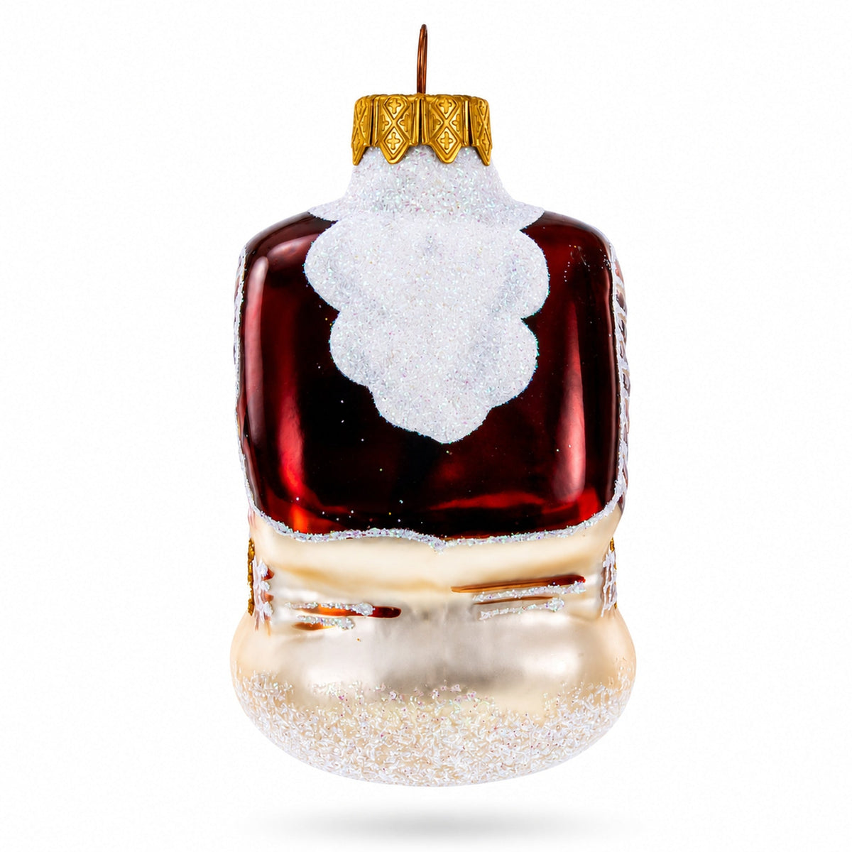 House with Snow-Covered Roof Glass Christmas Ornaments
