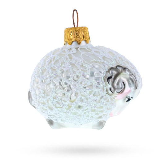 a white and gold ornament