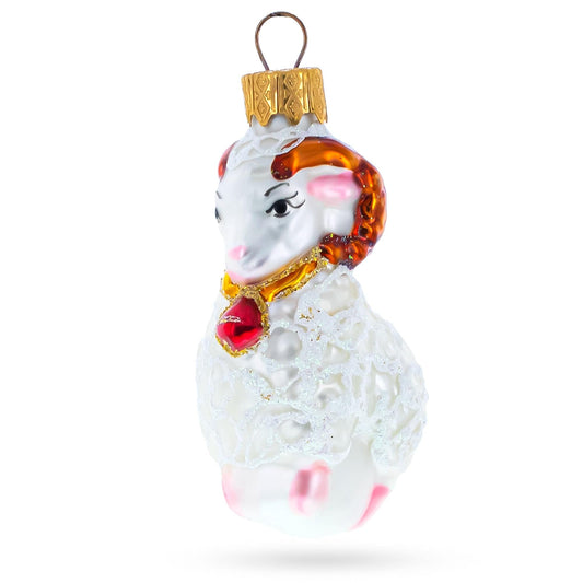 a white and gold ornament