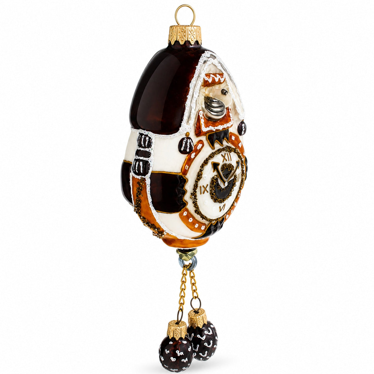 a close up of a ornament