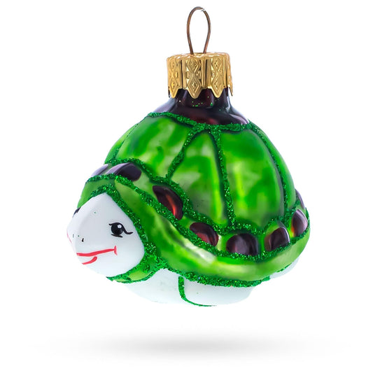 a green turtle ornament