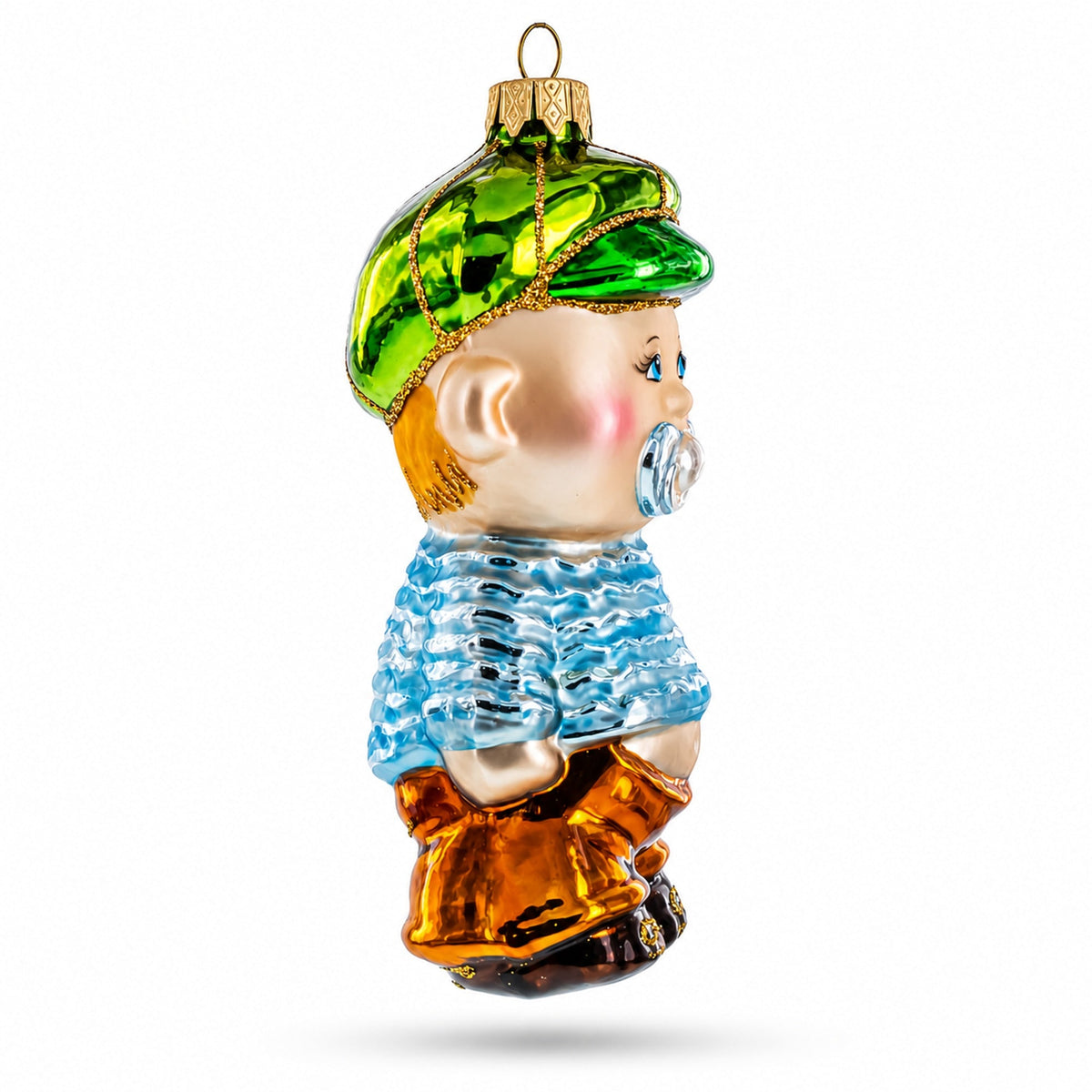 a christmas ornament of a boy