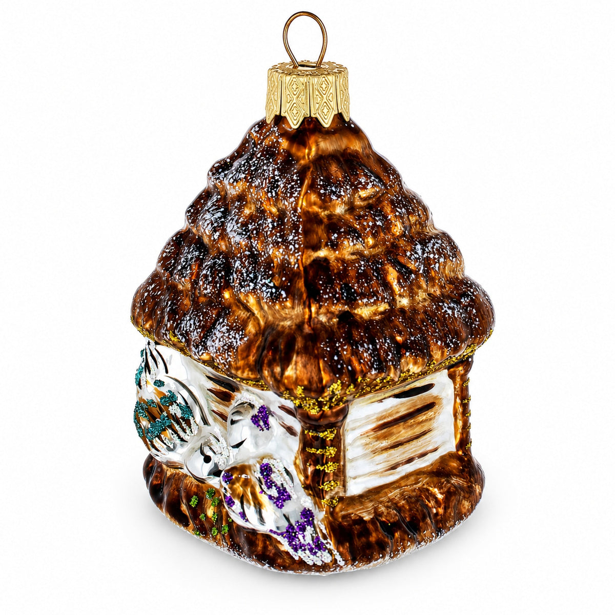 a christmas ornament on a white background