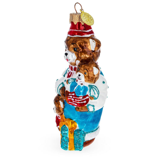 a christmas ornament of a bear