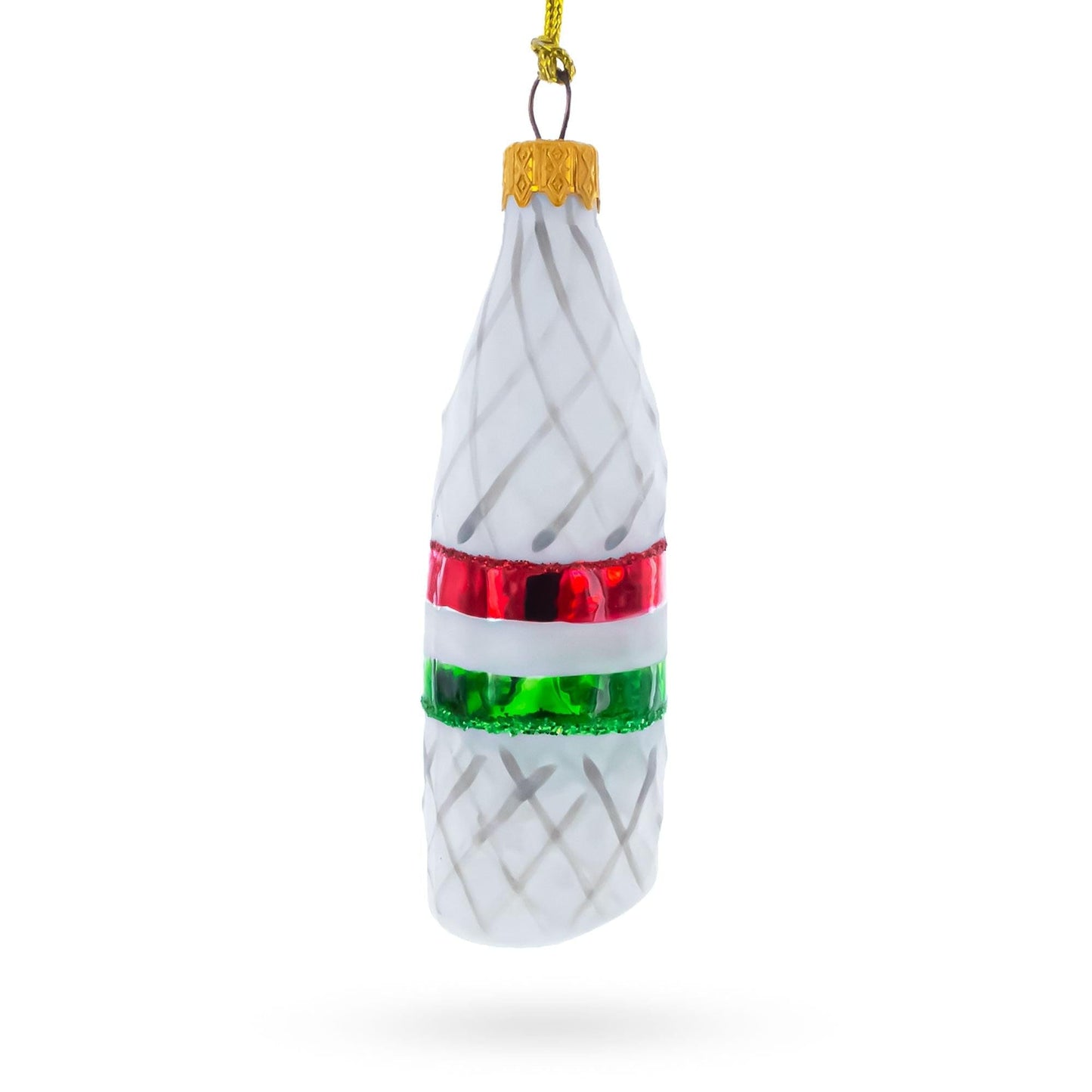 Deli Style Salami Sausage Glass Christmas Ornament