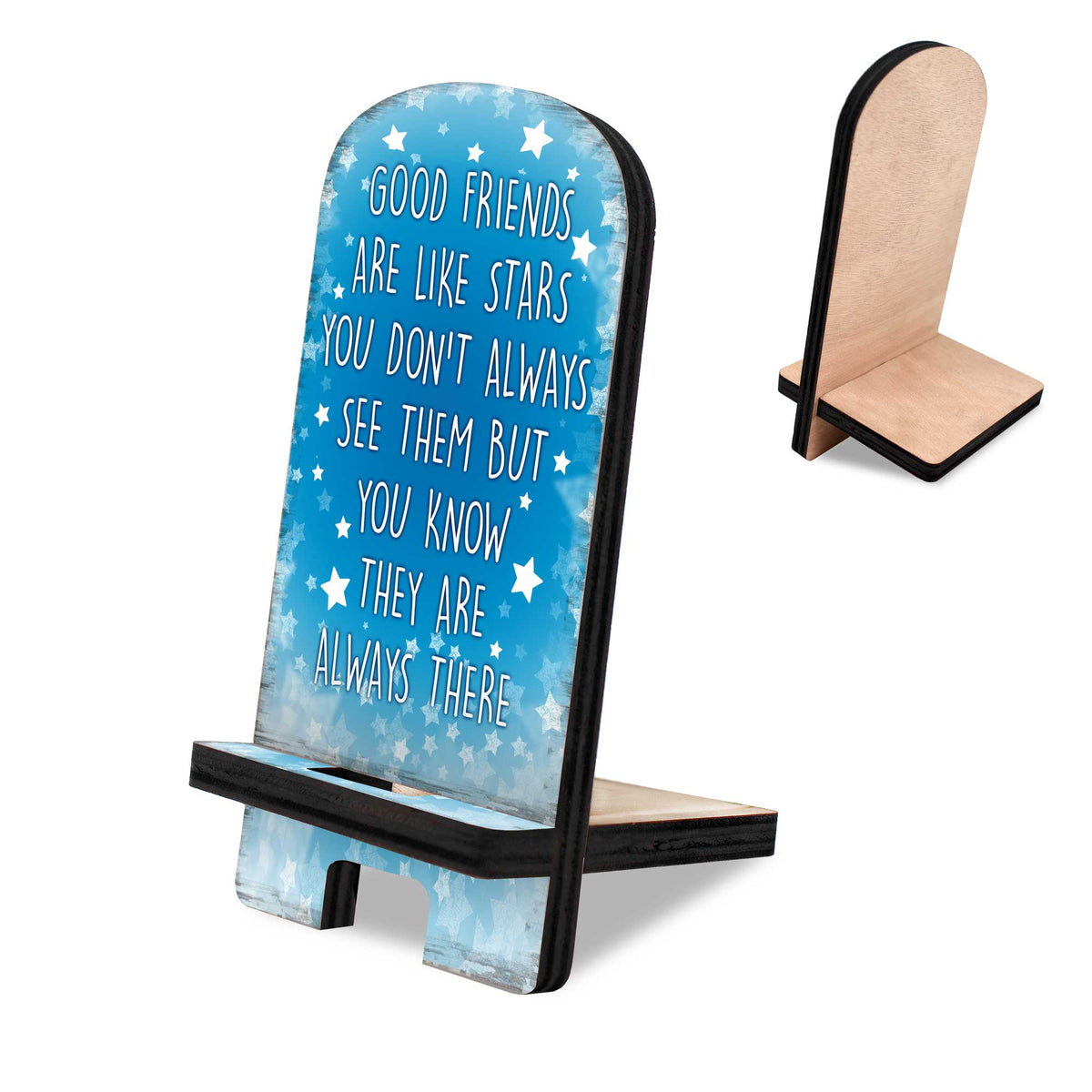 Good Friends Cell Phone Stand Family Decor Wood Mobile Tablet Holder Charging Station Organizer - 892067