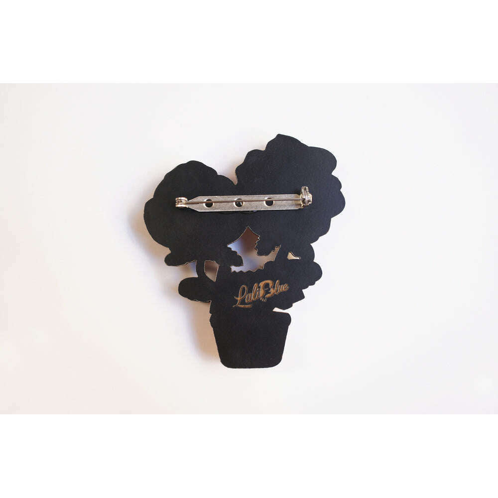 Accordion Flower Brooch by Laliblue