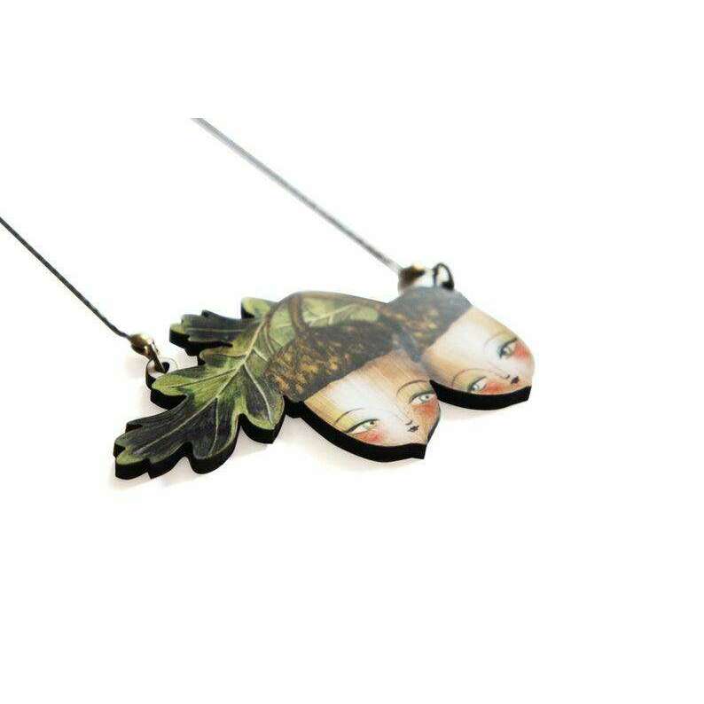 Acorns Brooch by Laliblue