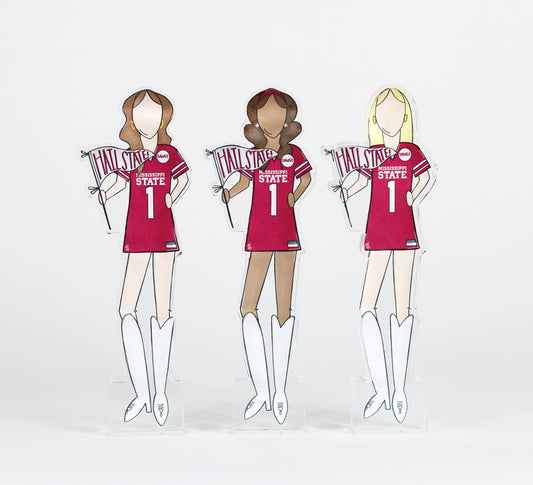 Mississippi State Girls Acrylic Block Shelfie