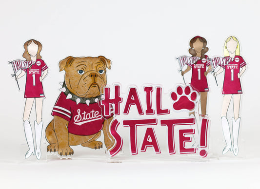 Hail State Acrylic Block Shelfie