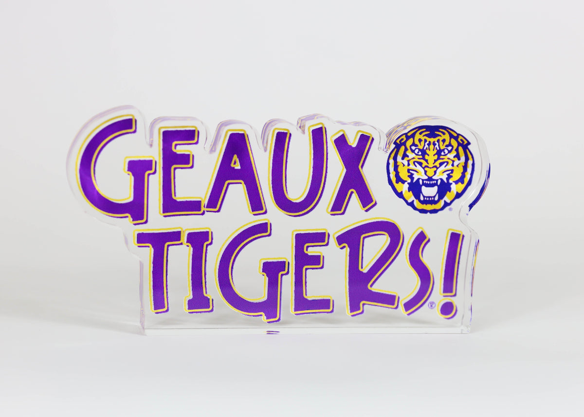 a purple and yellow sign