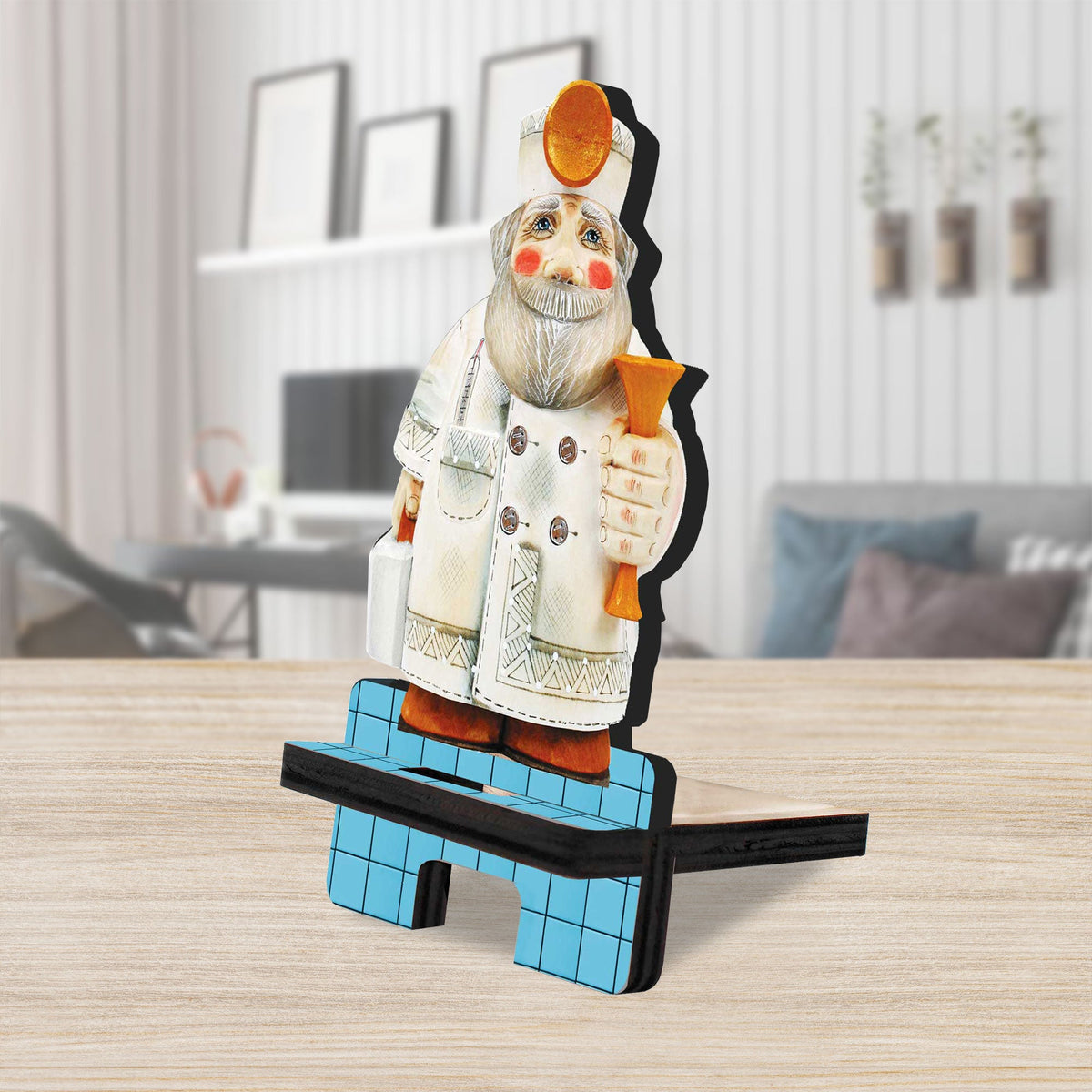 My Favorite Doctor Cell Phone Stand Christmas Decor Wood Mobile Tablet Holder Charging Station Organizer - 892100C