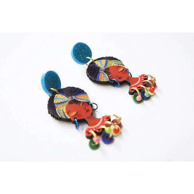 African Girl Earrings by Laliblue
