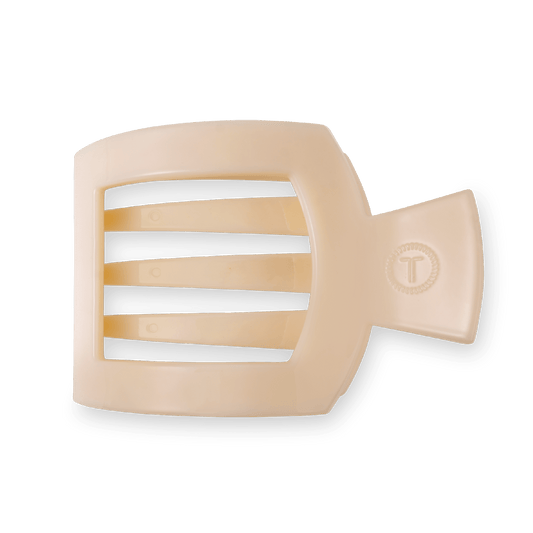 Almond Beige Large Flat Square Hair Clip