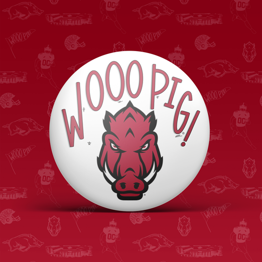 Wooo Pig Mascot Button